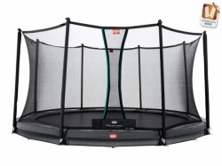 Berg trampoline InGround Champion Grey incl. safety net Comfort
