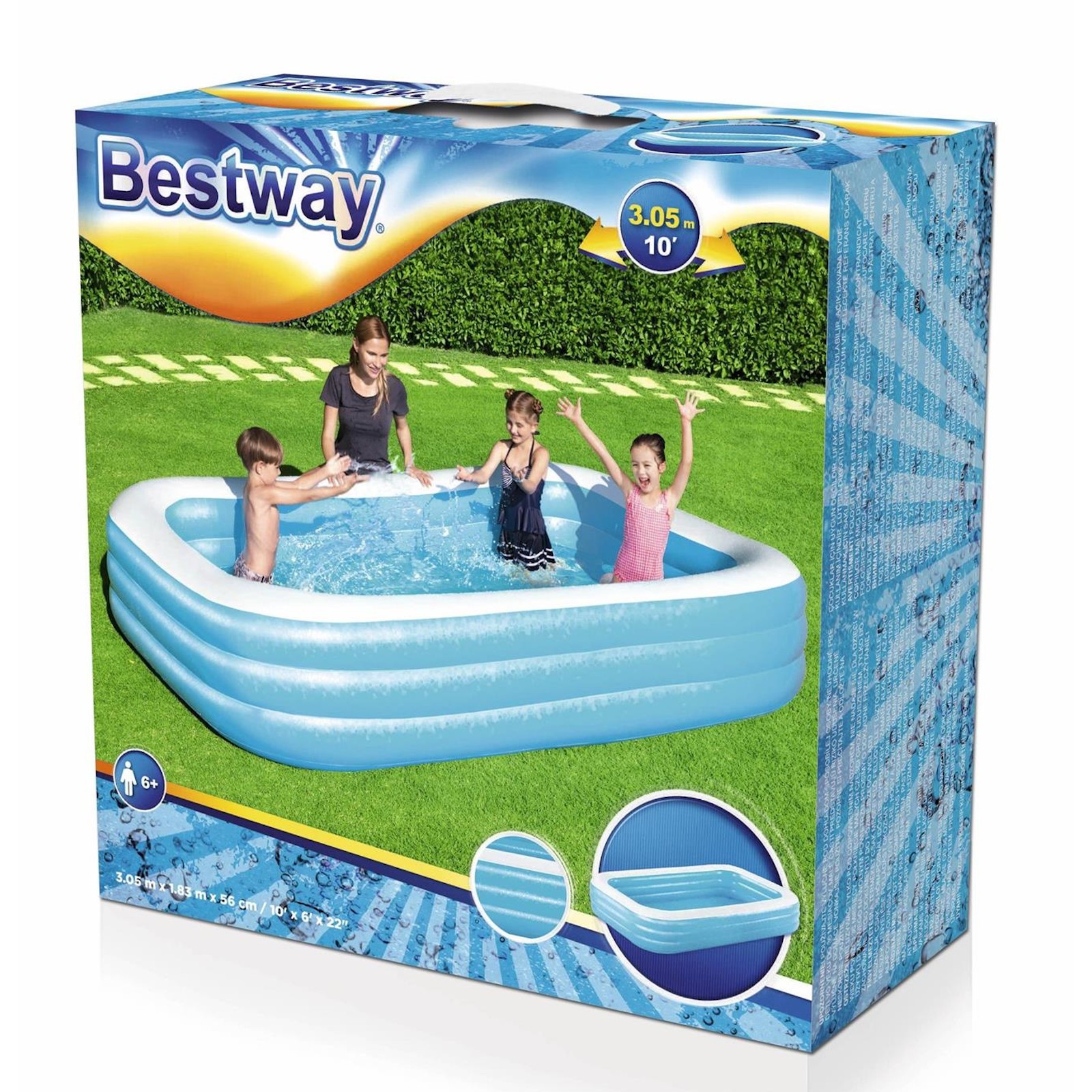 Matelas gonflable piscine confort 5 tubes Deluxe Bestway 44013