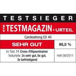 Crossový trenažér cardiostrong EX40 ocenění