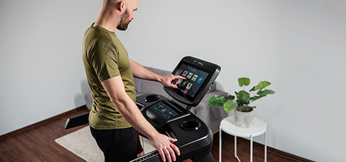 cardiostrong Treadmill TX90 Touch console with lots of entertainment possibilities