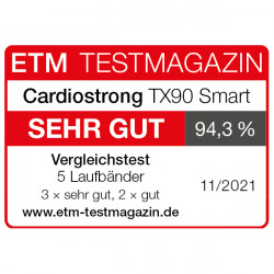 cardiostrong Laufband TX90 Smart Auszeichnungen