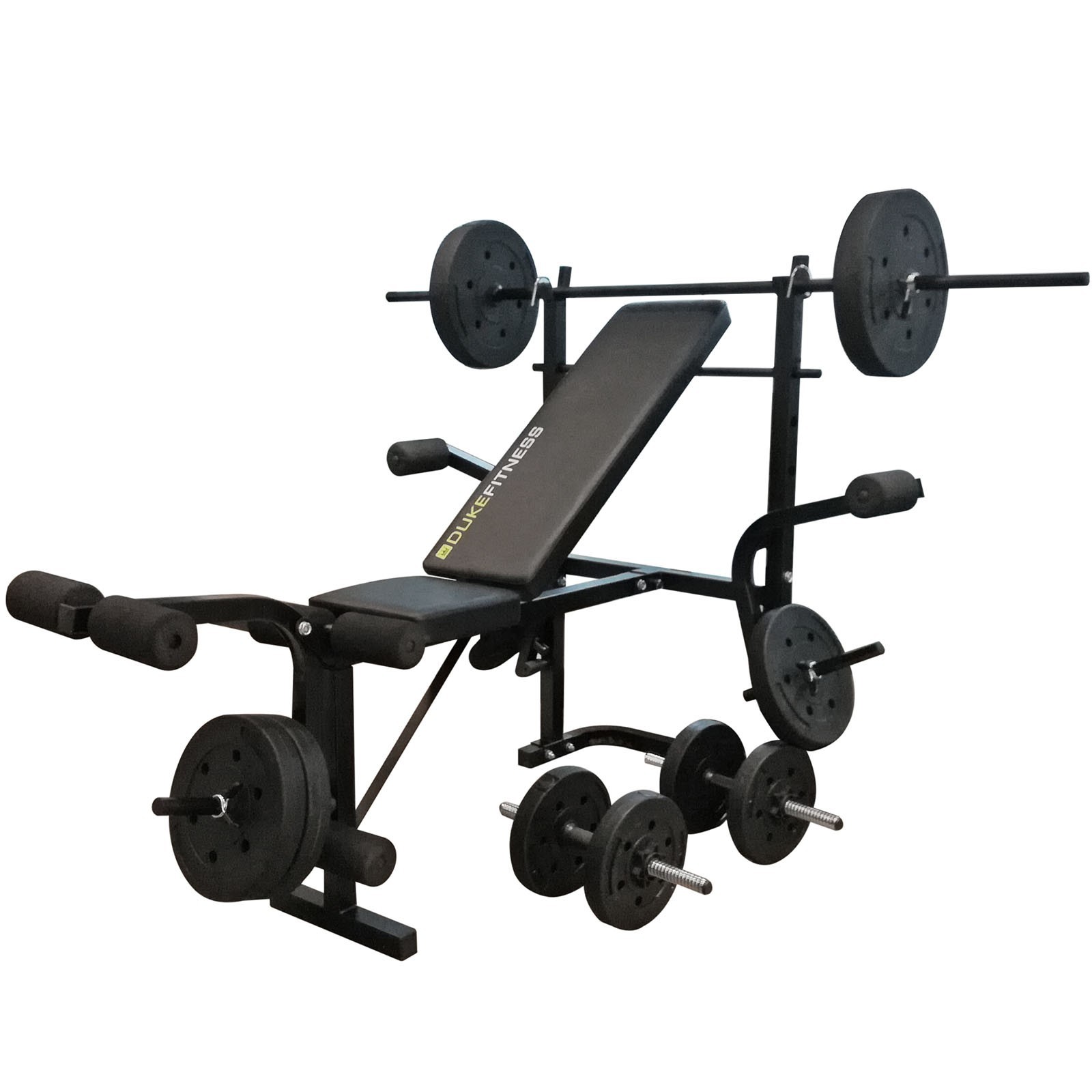 Duke Fitness Bench Set | Halterbank + gewichten Fitshop