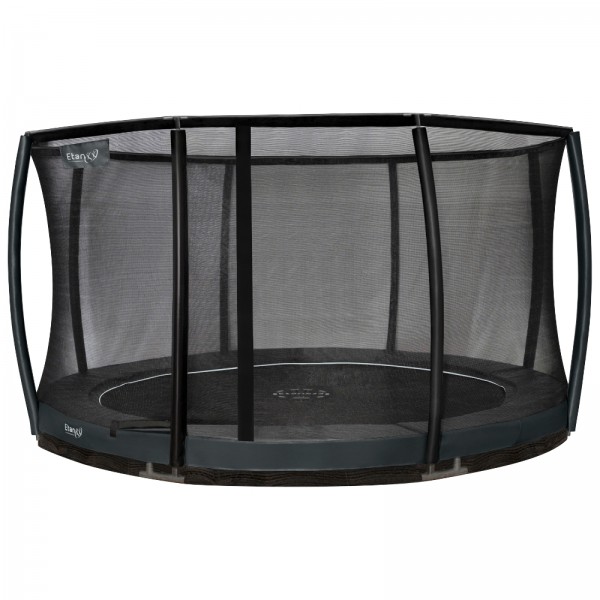 Trampoline de jardin Inground Premium Gold d’Etan avec filet de sécurité