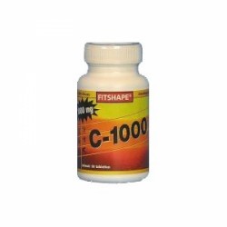 Fitshape Classic vitamine C 1000 mg 50 tabletten | Voedingssupplement Productfoto