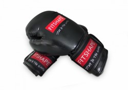 Fitshape (Kick)Bokshandschoenen Puncher black Kevlar Productfoto