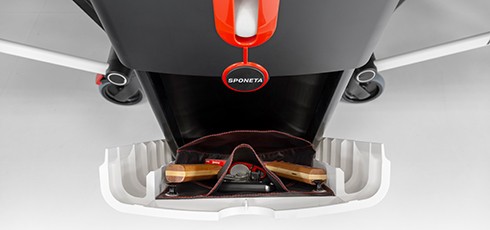 Stół do tenisa stołowego Sponeta Design Line Inteligentne rozwiązania do przechowywania akcesoriów