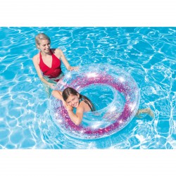 Průhledný třpytivý plavací kruh Intex Obrázek výrobku