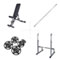 Taurus halterbank B900 + lange halterrek + 75 kg set