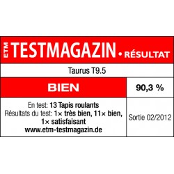 Tapis de course Taurus T9.5 Récompenses
