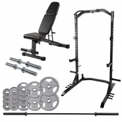 Taurus Free-weight Set Deluxe | Rack, Bench and Bars Produktbillede